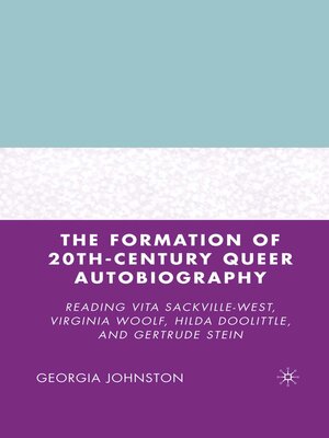 cover image of The Formation of 20th-Century Queer Autobiography
